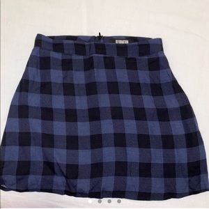 Reformation plaid skirt